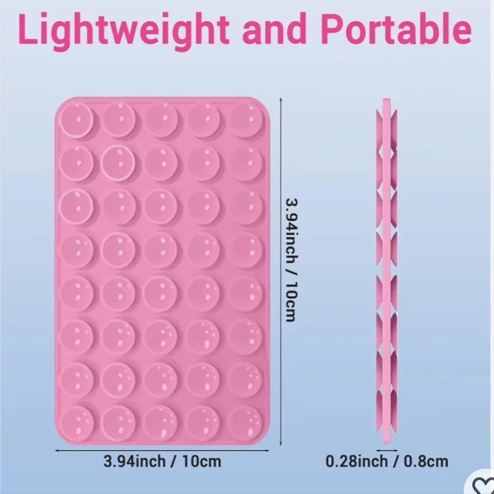 Sucky Pink Silicone Suction‎ Cup Phone Grip